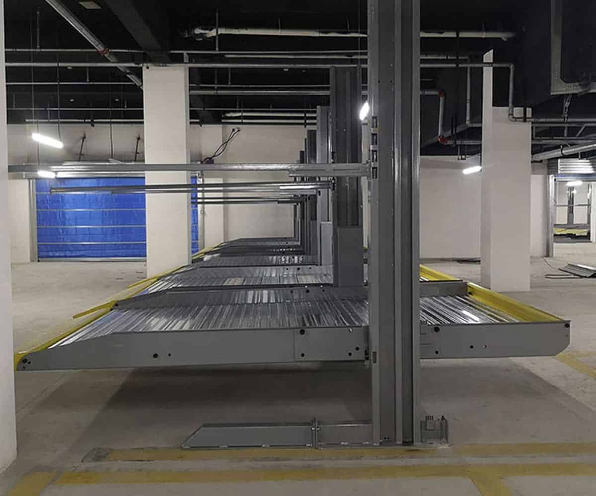 烏當區二層升降平移立體停車位過驗收