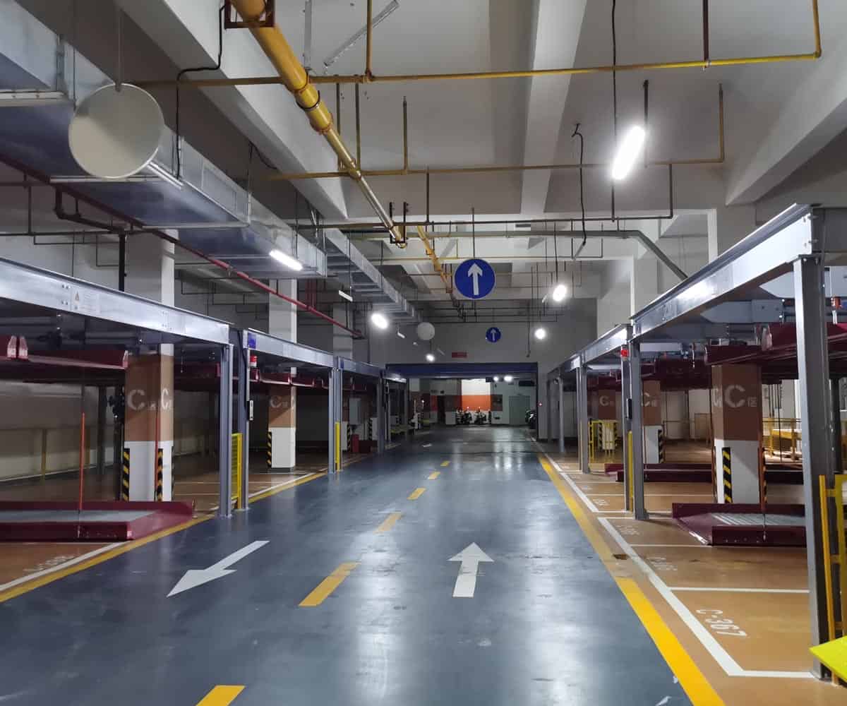 湖北省地下室2層升降式機械停車位