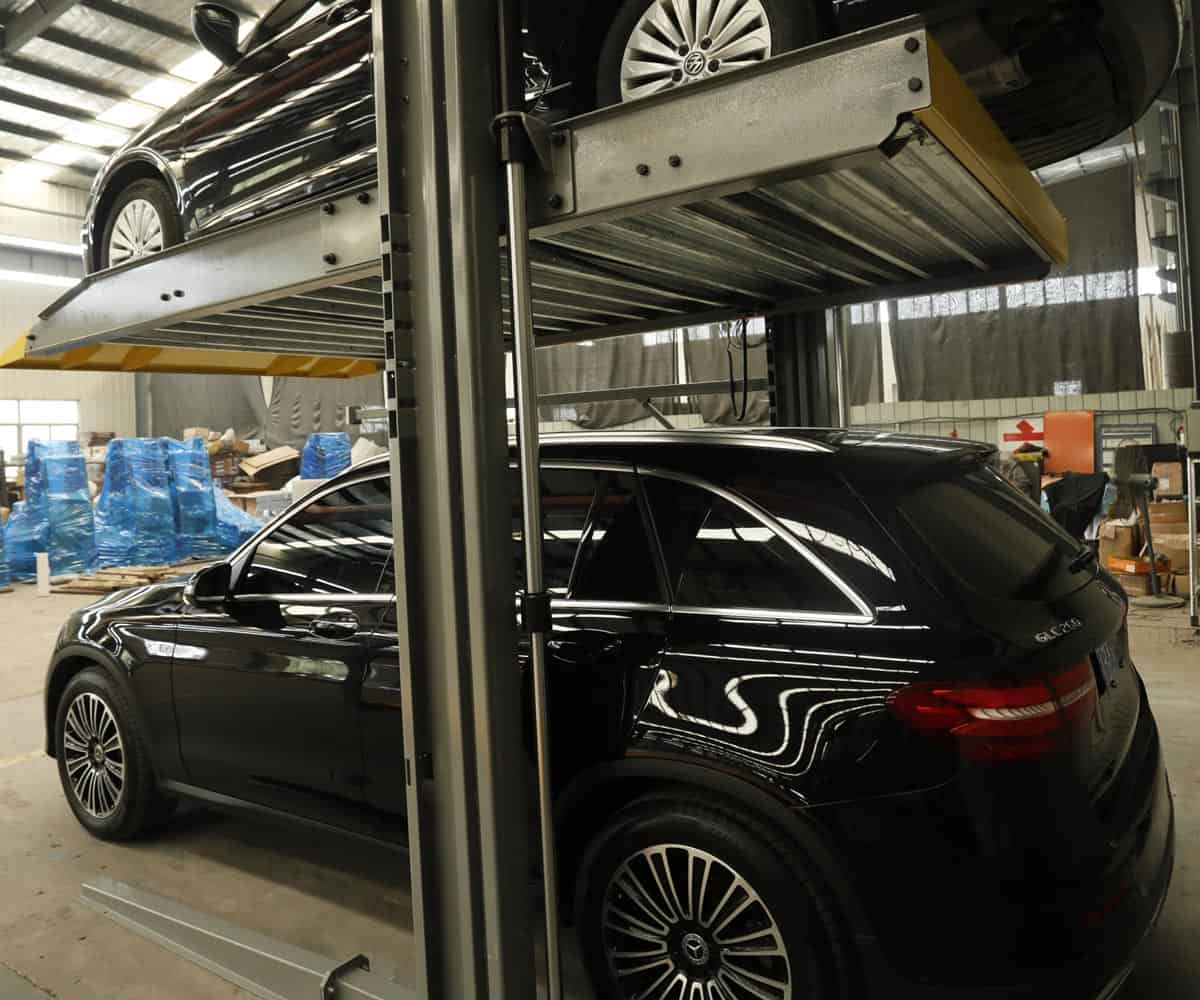 烏當區地下室雙柱升降式停車庫